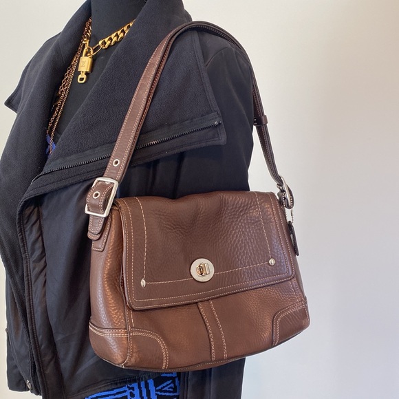 Coach Vintage leather shoulder or crossbody bag - Picture 4 of 13